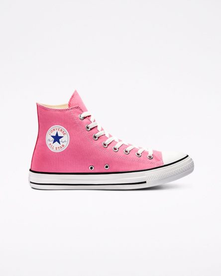 Tenis Converse Chuck Taylor All Star Classicos Cano Alto Masculino Rosa | PT J0514P8